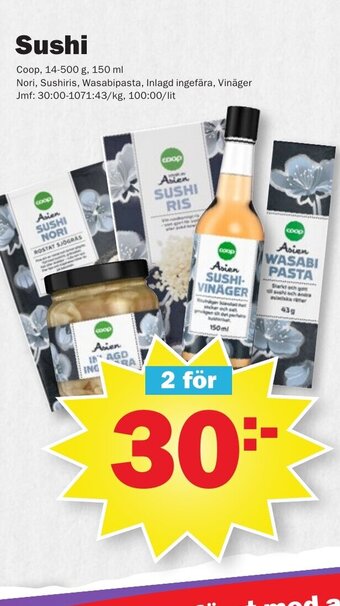 Pekås Sushi erbjuda