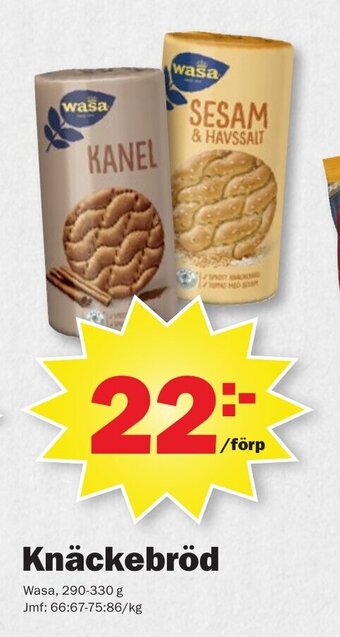 Pekås Knäckebröd erbjuda