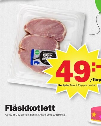 Pekås Fläskkotlett erbjuda