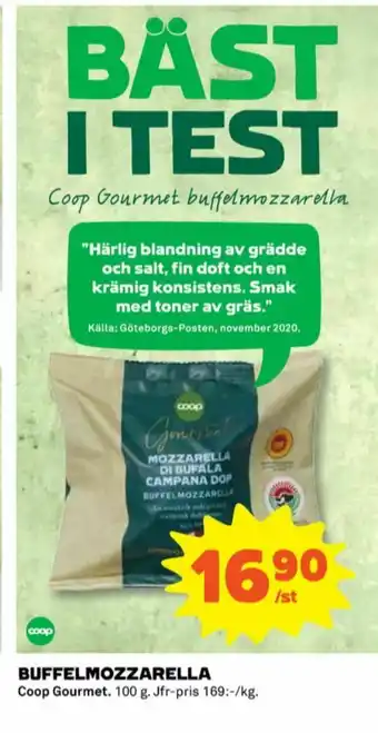 Coop Coop Gourmet Mozzarella erbjuda