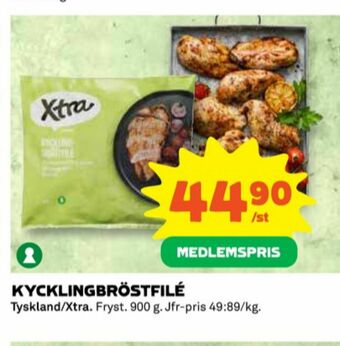 Coop X-tra Kycklingbröstfilé erbjuda