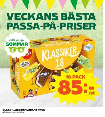 Coop GB Klassiker Glasspinnar erbjuda
