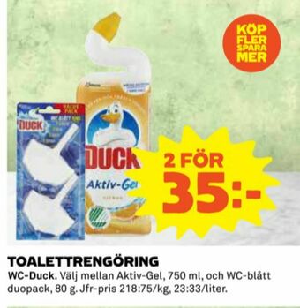 Coop Duck WC block erbjuda