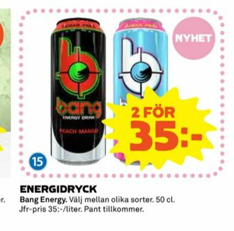 Coop Bang Energy Energidryck erbjuda