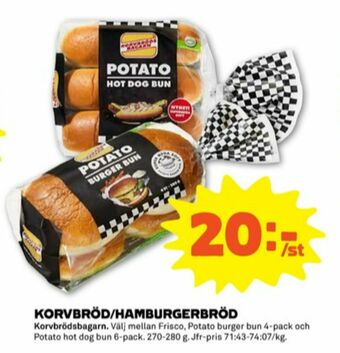 Stora Coop Frisco Hamburgerbröd erbjuda