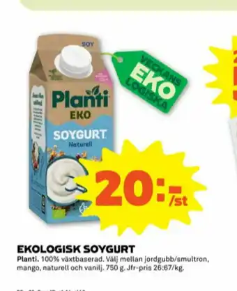 Stora Coop Soygurt Yoghurt alternativ erbjuda