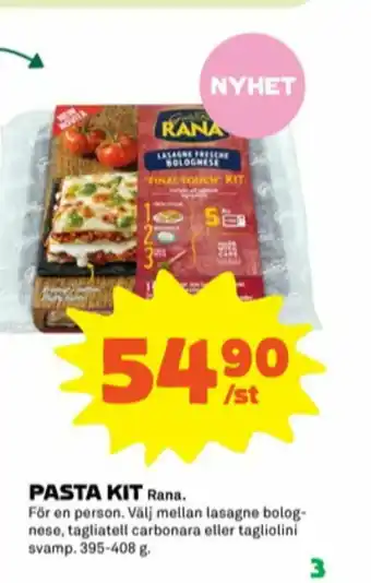 Stora Coop Rana Pasta kit erbjuda