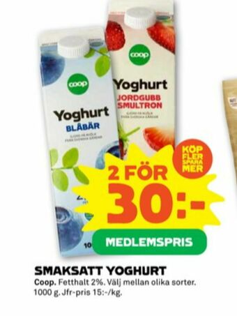 Stora Coop Coop Yoghurt erbjuda