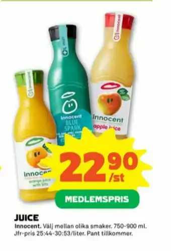 Stora Coop Innocent Fruktdryck erbjuda