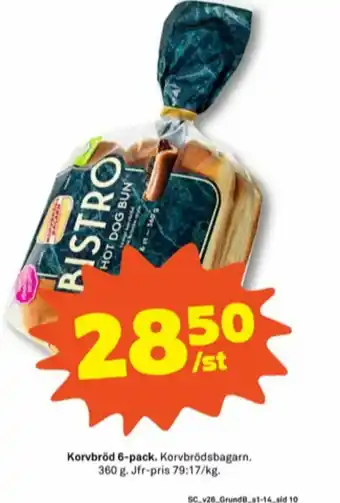 Stora Coop Bistro Korvbröd erbjuda