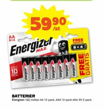 Stora Coop Energizer Batterier erbjuda