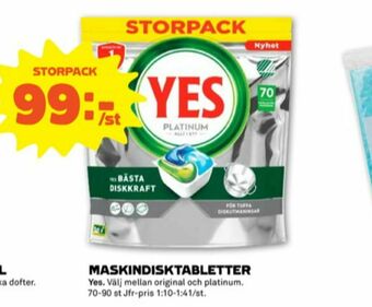 Stora Coop Yes Diskmaskintabs erbjuda
