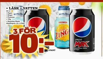 Bonum Matmarknad Läsk • vatten erbjuda
