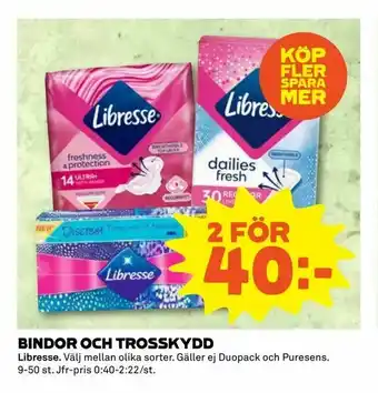 Bindor och trosskydd