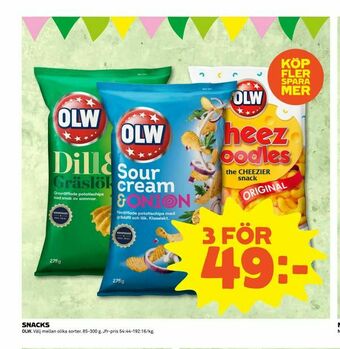Coop Extra Snacks erbjuda