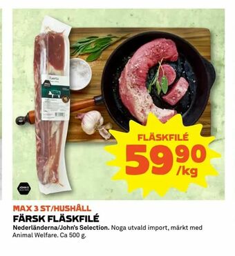 Coop Extra Färsk fläskfilé erbjuda