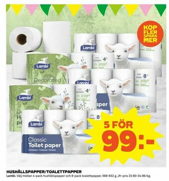 Coop Daglivs Hushållspapper/toalettpapper erbjuda
