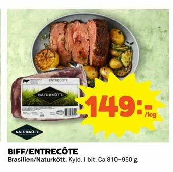 Coop Daglivs Biff/entrecôte erbjuda
