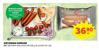 Coop Daglivs Kryddiga korvar erbjuda