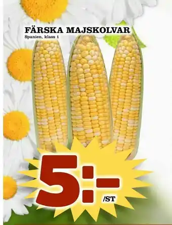 Din Mat Färska majskolvar erbjuda