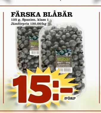 Din Mat Färska blåbär erbjuda
