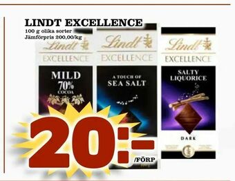 Din Mat Lindt excellence erbjuda
