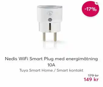 Webhallen Nedis Wifi Smart Plus Med Energimätning erbjuda