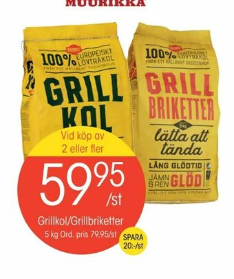 EKO Grillkol/Grillbriketter erbjuda