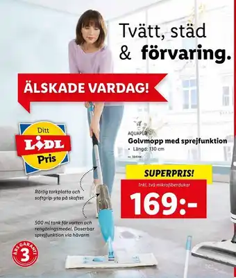 Golvmopp med sprejfunktion
