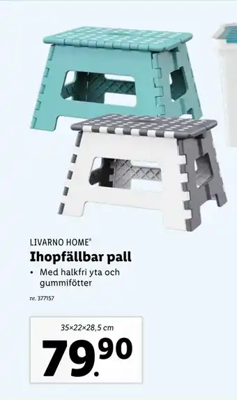 Lidl Ihopfällbar pall erbjuda