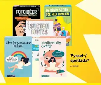 Lidl Pyssel-/ spellåda erbjuda