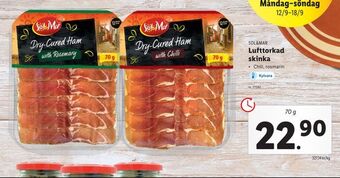 Lidl Lufttorkad skinka erbjuda