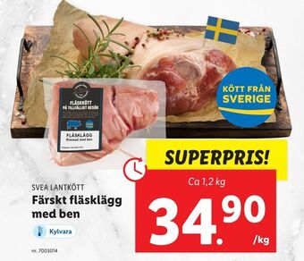 Lidl Färskt fläsklägg med ben erbjuda