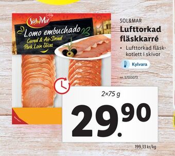 Lidl Lufttorkad fläskkarré erbjuda