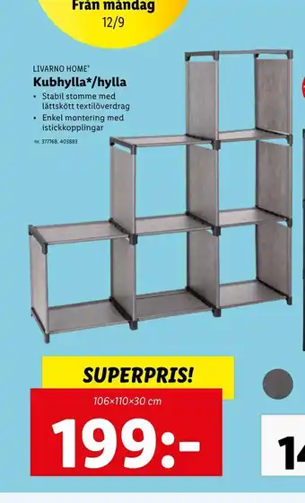 Lidl Kubhylla*/hylla erbjuda