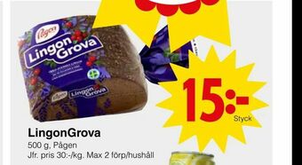 Matöppet LingonGrova erbjuda