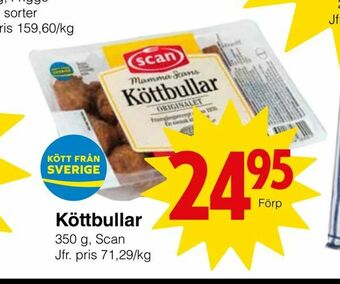 Matöppet Köttbullar erbjuda