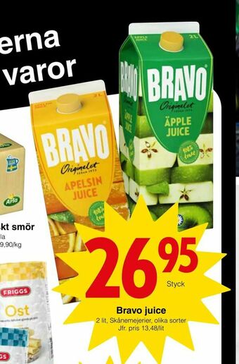 Matöppet Bravo juice erbjuda