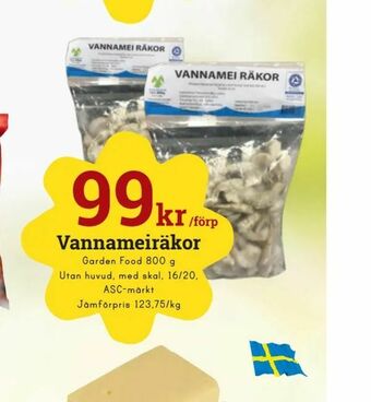 minmatbutik Vannameiräkor erbjuda