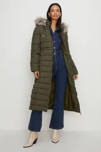 Extra warm longline puffer coat