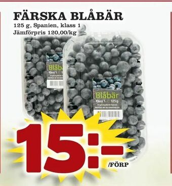 Prisma Mat Färska blåbär erbjuda