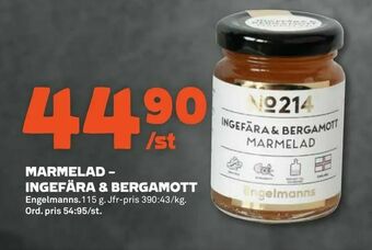 Marmelad - ingefära & bergamott
