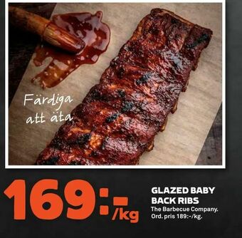 Stora Coop Glazed baby back ribs erbjuda