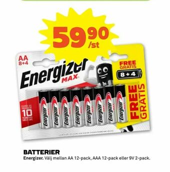 Stora Coop Batterier erbjuda