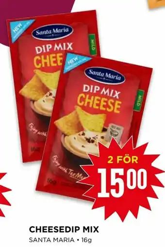 Willys Cheesedip mix erbjuda