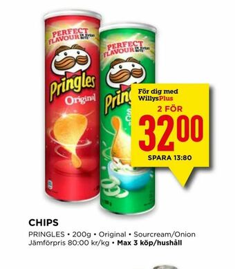 Willys Chips erbjuda