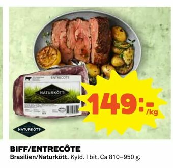 Coop Biff/entrecôte erbjuda