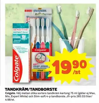 Coop Extra Tandkräm/tandborste erbjuda