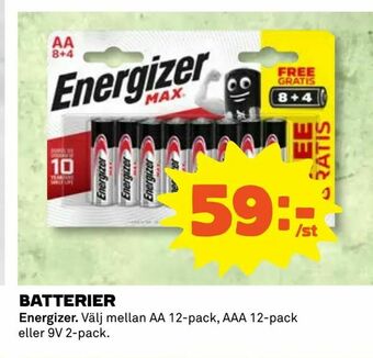 Coop Konsum Batterier erbjuda