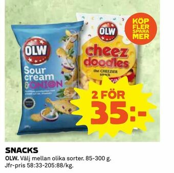Coop Konsum Snacks erbjuda
